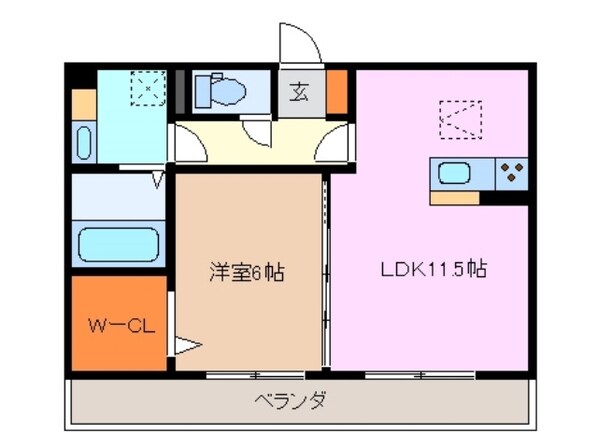 平田町駅 徒歩18分 3階の物件間取画像